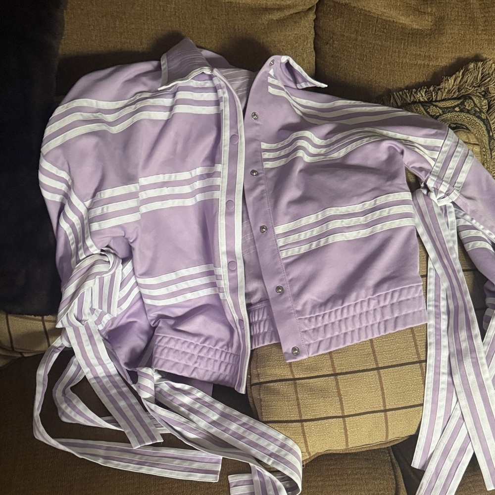 Trac Lavender Striped Jacket